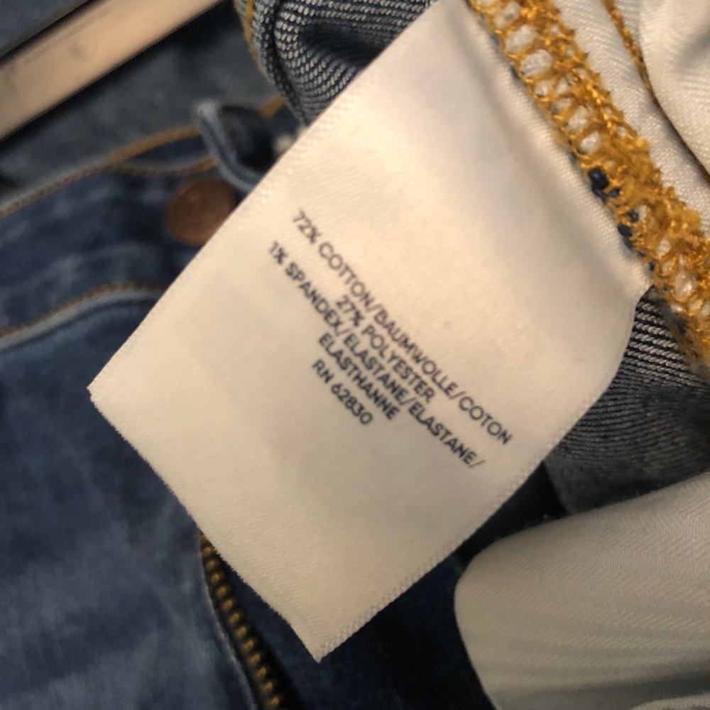 Lands' End Women's Blue Straight Cut Jeans - Picture 7 of 9